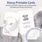 Avery Glossy White Postcards, 6" x 9" Rectangle Scalloped Edge